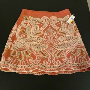 New Anthropologie Maeve Clotilde Mini Skirt Size 10